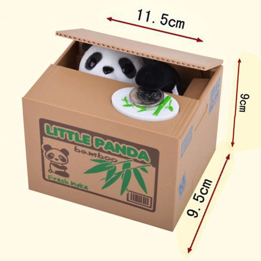 Funny Toys White Cat Panda Automatic Stealing Coin Cat Kitty Coins Penny Cents Piggy Bank Saving Bank Money Save Kid Xmas Gift-ebowsos