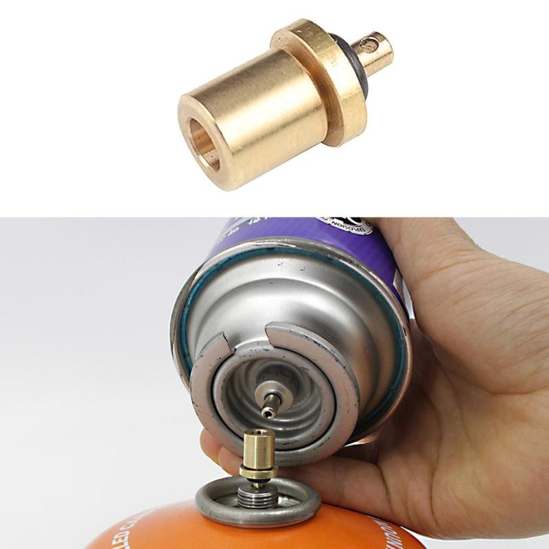 Gas Refill Adapter for Stove Outdoor Hiking Camping Stove Adaptor Burner Gas Cylinder Tank Accessories Inflate Butane-ebowsos