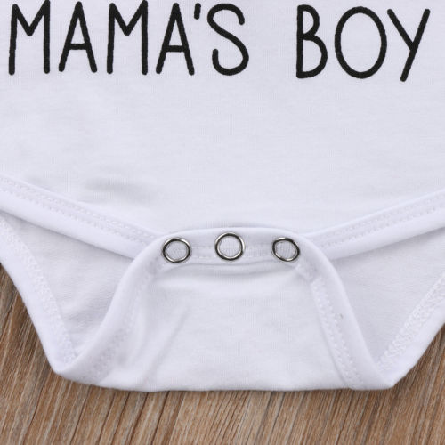 Gentleman Toddler Infant Baby Boys Kids Cute Letter Cotton Short Sleeve Jumpsuit Bodysuit Clothes Outfit Summer - ebowsos