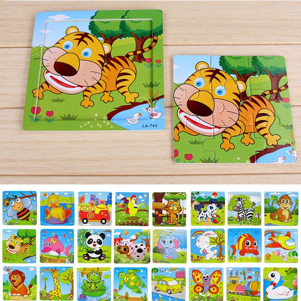 Genuine Brand Wooden Puzzle Educational Developmental Kids Training Toy Gift Animal Puzzle For Infant Children Xmas Gift-ebowsos