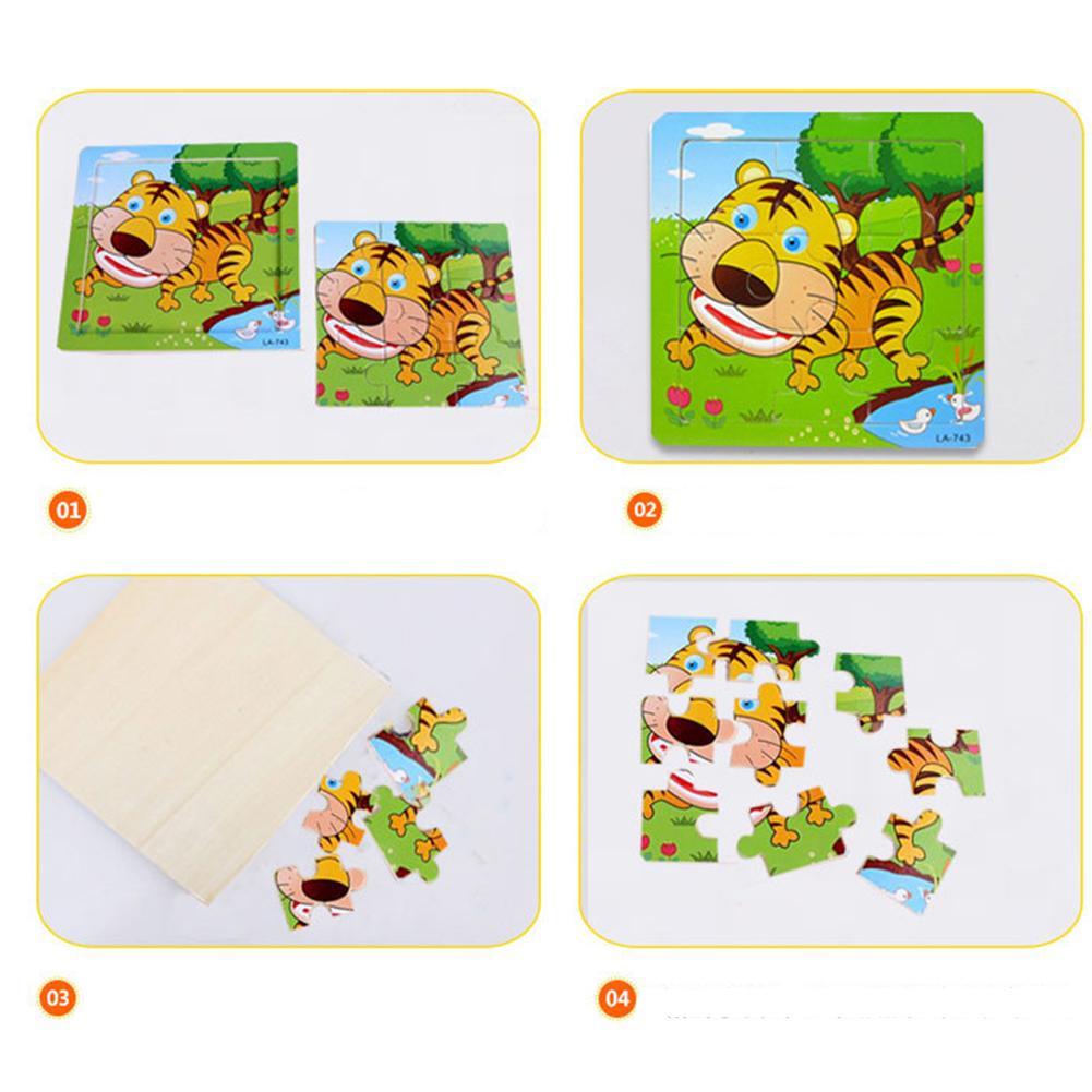 Genuine Brand Wooden Puzzle Educational Developmental Kids Training Toy Gift Animal Puzzle For Infant Children Xmas Gift-ebowsos