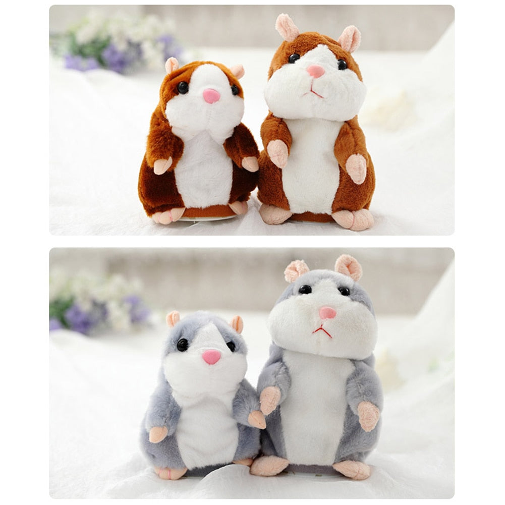 Genuine Talking Hamster Mouse Pet Plush Toy Cute Speak Talking Sound Record Hamster Educational Toy for Kid Gift Dropshipping-ebowsos