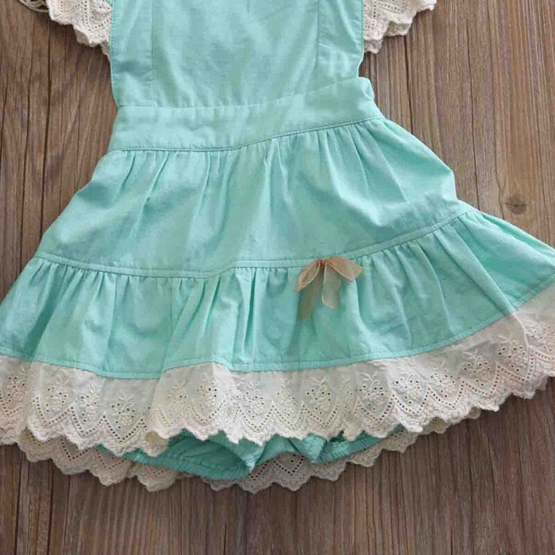 Girl Clothes Princess Dress Princess Baby Kid Girl Lace Ruffle Floral Dress Party Ball Gown Dresses Sundress - ebowsos