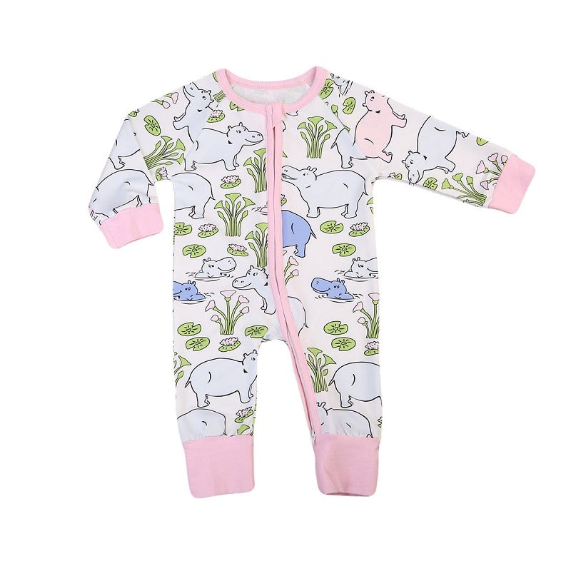 Girl Winter Clothes Children Cartoon Animals Infant Baby Girls Kids Cotton Romper Jumpsuit Long Sleeve Clothes Outfit 0 - ebowsos