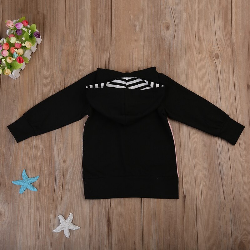 Girl Winter Clothes Long Sleeve Unicorn Animals Jacket Coat Fashion Baby Pirncess Hooded Outerwear Top - ebowsos