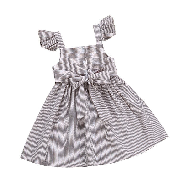 Girls Dress Sleeveless Plaid Toddler Kids Bow Tutu Princess Dress Sundress Casual Summer Kids Dresses For Girls - ebowsos