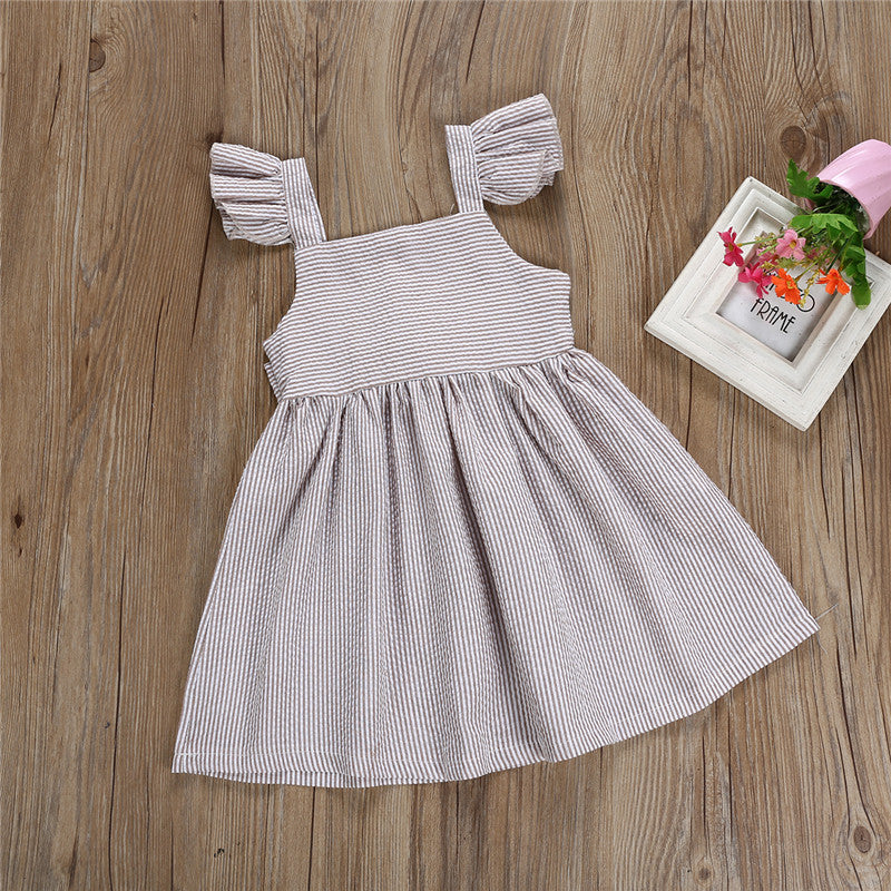 Girls Dress Sleeveless Plaid Toddler Kids Bow Tutu Princess Dress Sundress Casual Summer Kids Dresses For Girls - ebowsos