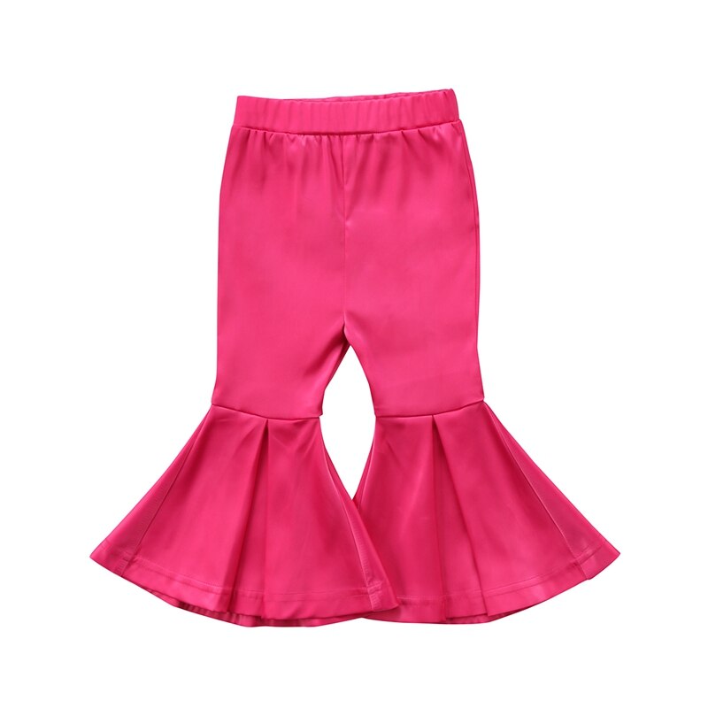 Girls Pants Princess Clothing Kids Girls Baby High Waist Wide Long Flared Bell Bottom Pants 2T/3T/4T/5T/6T/7T - ebowsos