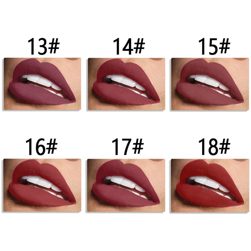 Gold Bullet Head Lipstick Easy to Wear Matte Lipstick Lipstick Makeup Matte Lipstick Set Gifts for Women - ebowsos