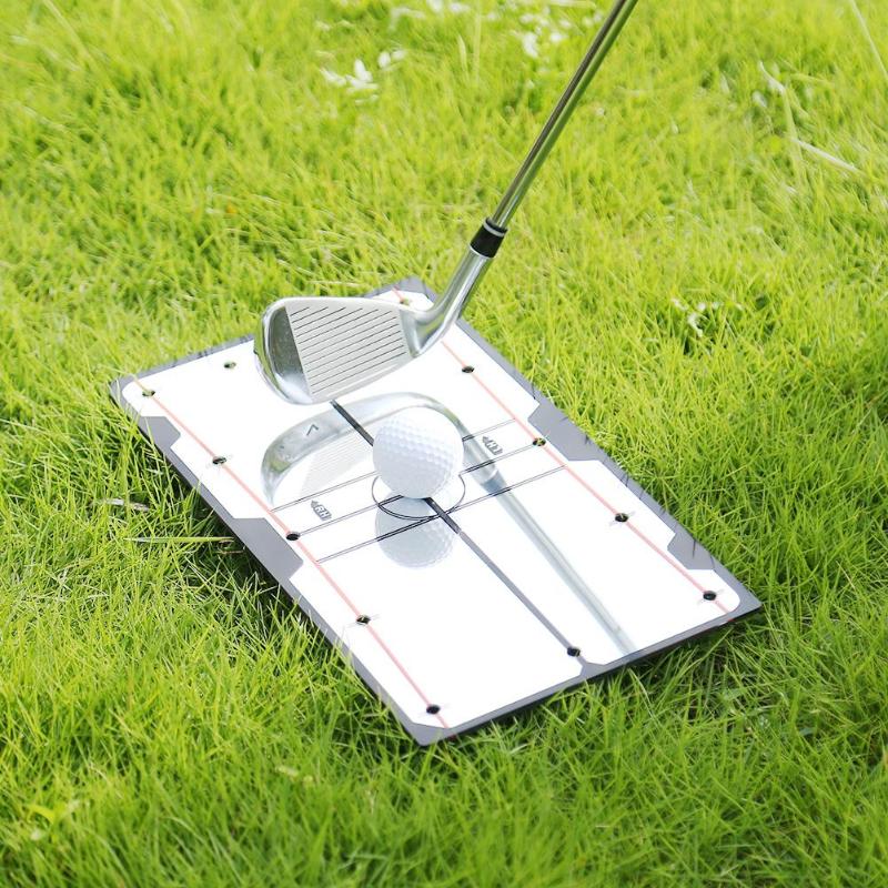 Golf Swing Straight Practice Golf Putting Mirror Path Guidance New and High Quality Outdoor Golf Training Tackle 305x180x4mm-ebowsos