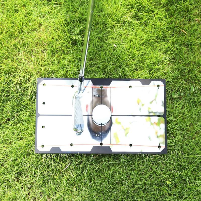 Golf Swing Straight Practice Golf Putting Mirror Path Guidance New and High Quality Outdoor Golf Training Tackle 305x180x4mm-ebowsos