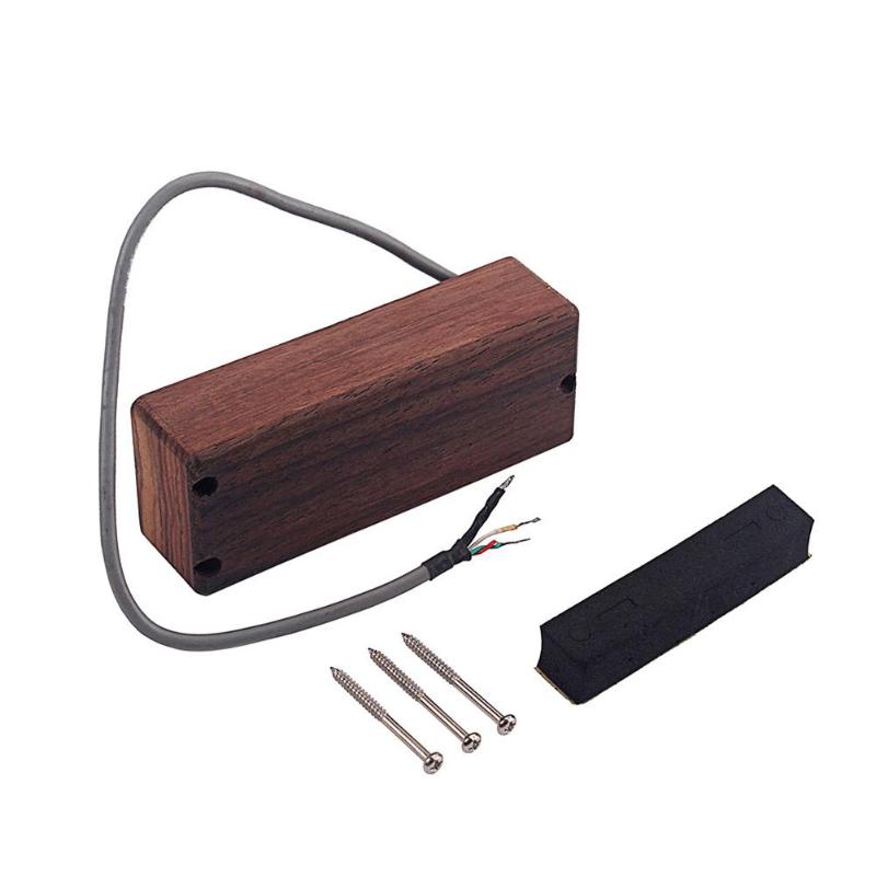 Guitar Accessories Pickup 4 String Noise-free Wood Magnetic Sound Absorption Excellent Timbrefor Precise Voice Bass Bridge-ebowsos