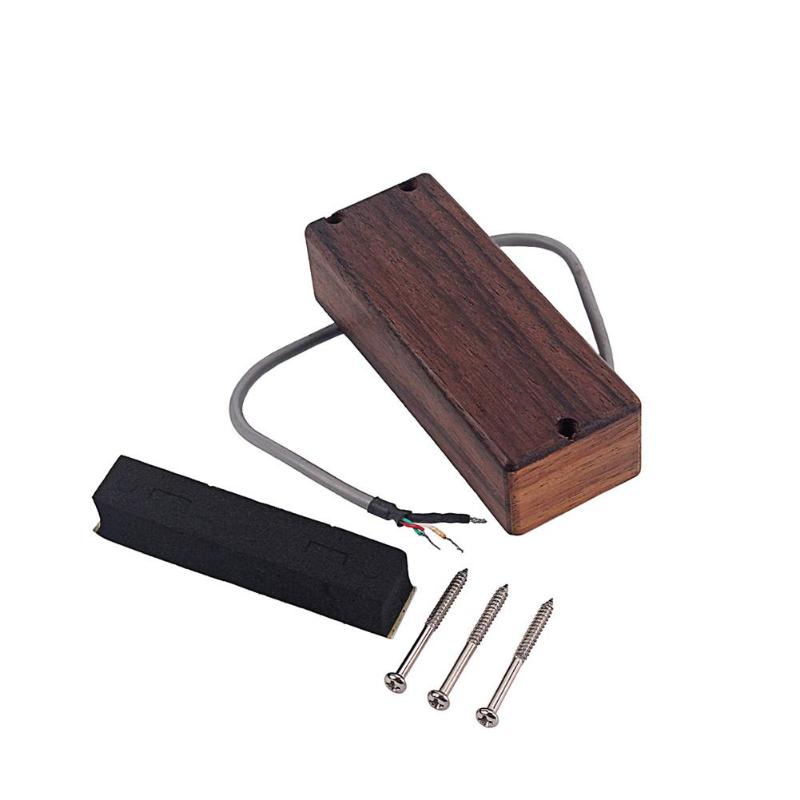 Guitar Accessories Pickup 4 String Noise-free Wood Magnetic Sound Absorption Excellent Timbrefor Precise Voice Bass Bridge-ebowsos