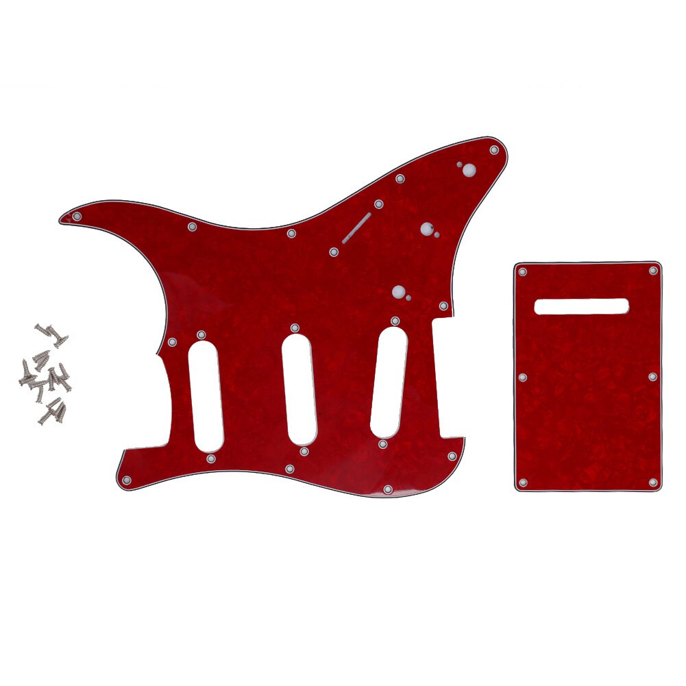 Guitar Accessories Red Wine ortoise Back Plate Guitar Pickguard Fits For Stratocaste Guitar Practical Part Guard Hot Selling-ebowsos