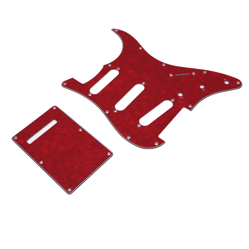 Guitar Accessories Red Wine ortoise Back Plate Guitar Pickguard Fits For Stratocaste Guitar Practical Part Guard Hot Selling-ebowsos