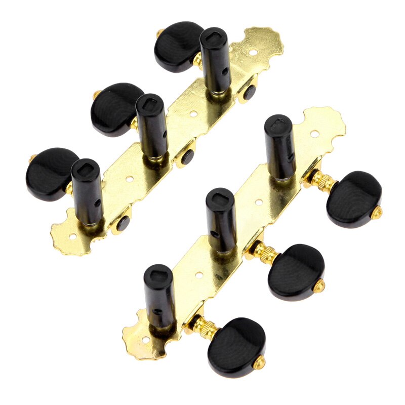 Guitar Machine HeadsGold AO-020HV3P Practical Gear Ratio 1:15 Guitar Tuner Classic Guitar String Tuning Pegs Key Accessories-ebowsos