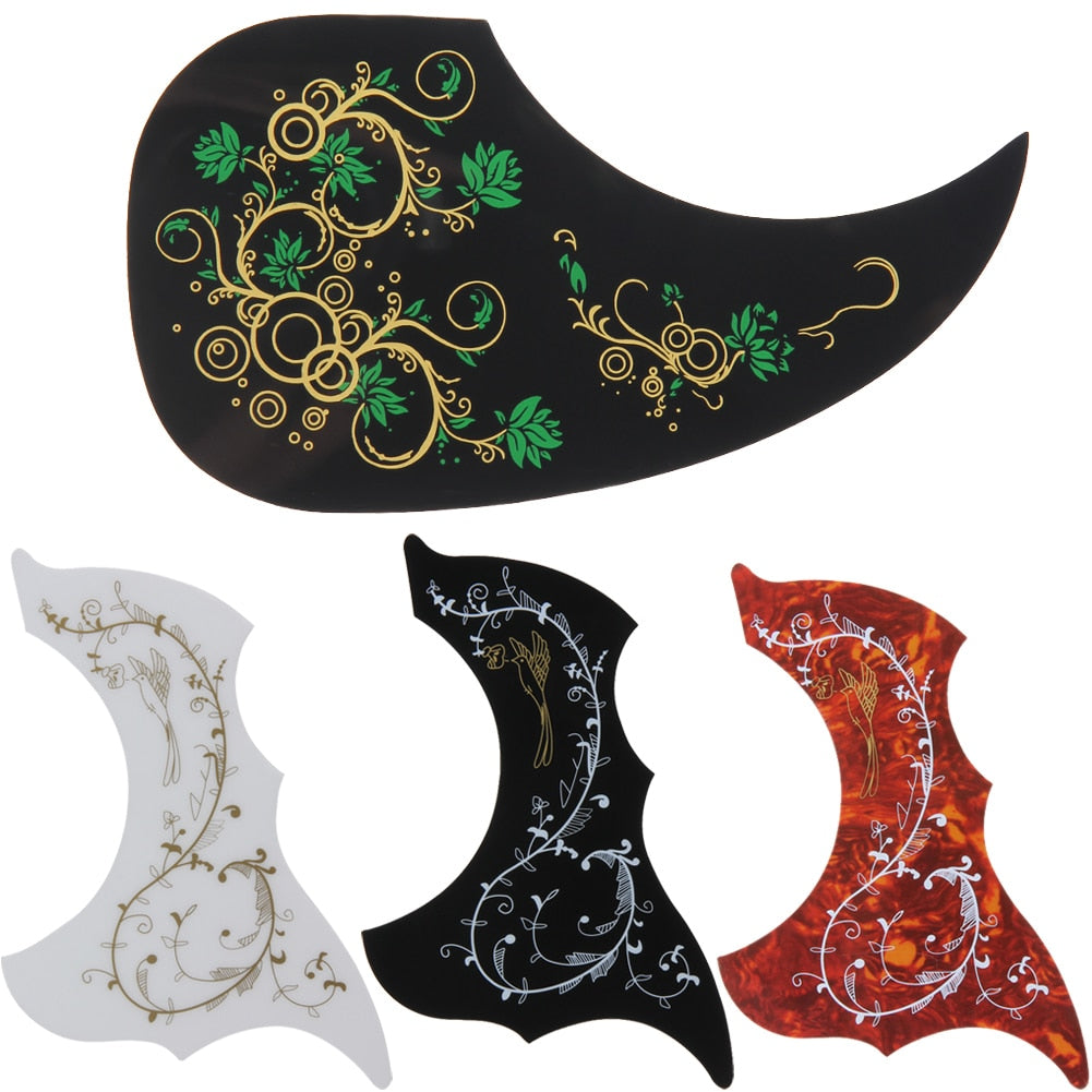 Guitar Pickguard Practical Hummingbird Pattern Acoustic Guitar Celluloid Pickguards Scratch Plate Guitarra Acessorios-ebowsos