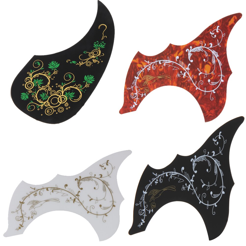 Guitar Pickguard Practical Hummingbird Pattern Acoustic Guitar Celluloid Pickguards Scratch Plate Guitarra Acessorios-ebowsos