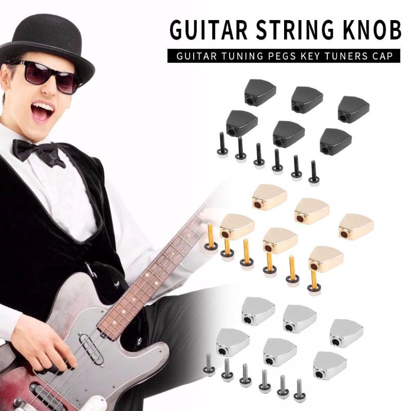 Guitar Tuning Pegs Key Tuners Machine Heads Replacement Buttons Knobs Handle for Electric Ballad Classical Guitar Head Button-ebowsos