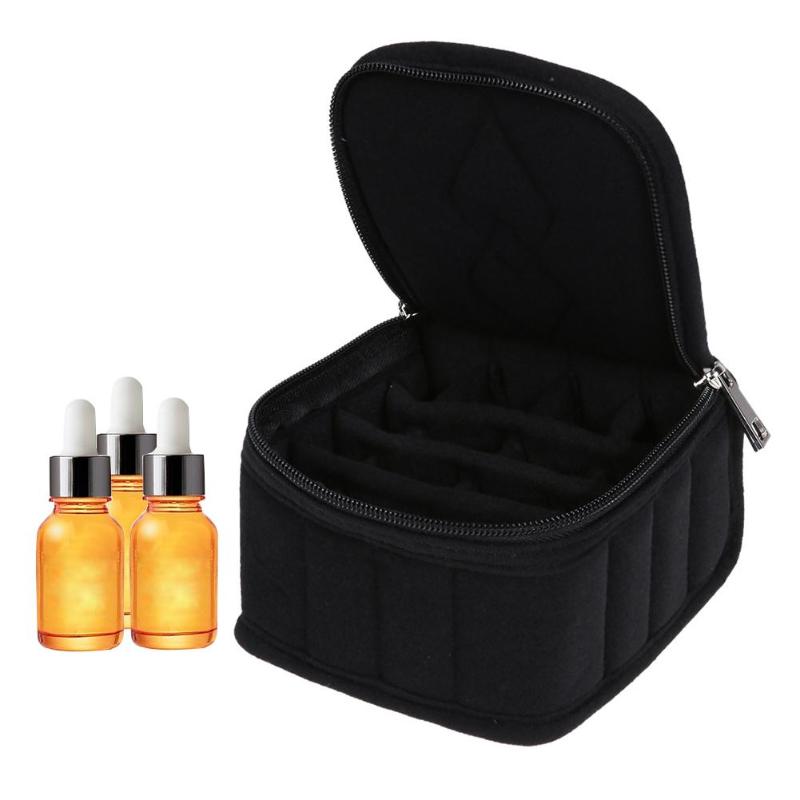 HJ 16 Bottle Essential Oil Carrying Holder Case Women Hands Cosmetic Bag - ebowsos