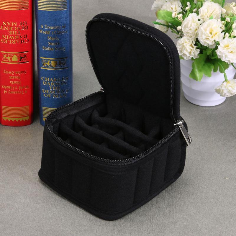 HJ 16 Bottle Essential Oil Carrying Holder Case Women Hands Cosmetic Bag - ebowsos