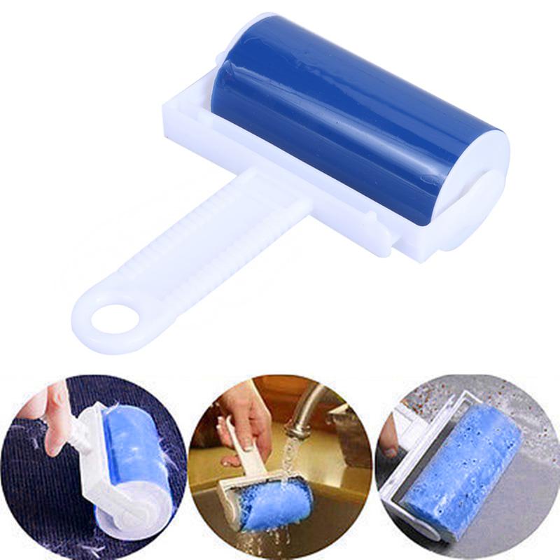 HJ Dust Cleaner Pet Dog Hair Woolen Clothes Dog Fur Grooming Device Hair Shedding Trimming Brush Reusable Washable Brush - ebowsos