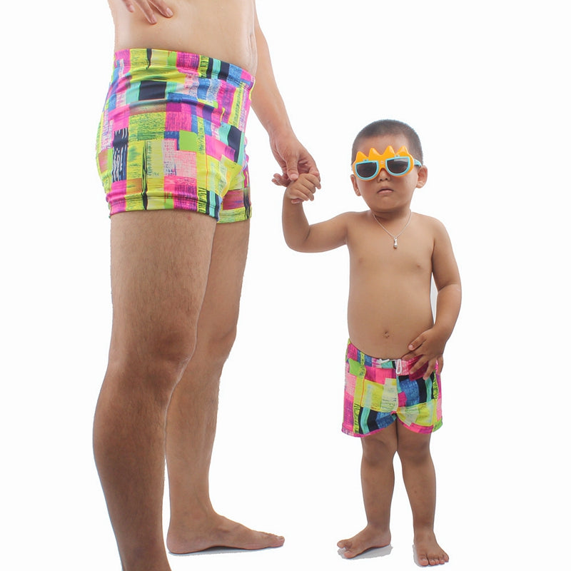 Hot Sales Daddy and Son Swimsuit Family Clothing Set Swim Trunk Parent Child Swimwear Bathing Suits Dropshipping - ebowsos