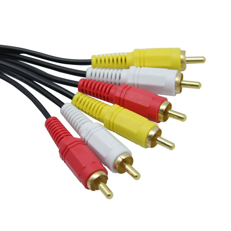 3RCA to 3RCA 3X RCA Audio Video AUX Cable AV Line 3 RCA Male to Male for Laptop DVD TV Amplifier 1.5/3/5/10m - ebowsos