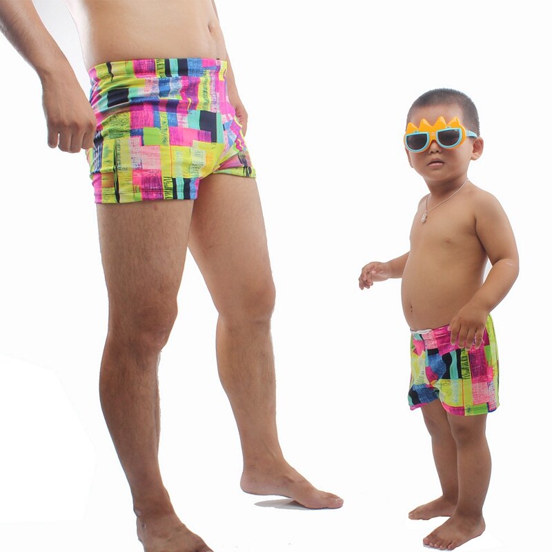 Hot Sales Daddy and Son Swimsuit Family Clothing Set Swim Trunk Parent Child Swimwear Bathing Suits Dropshipping - ebowsos