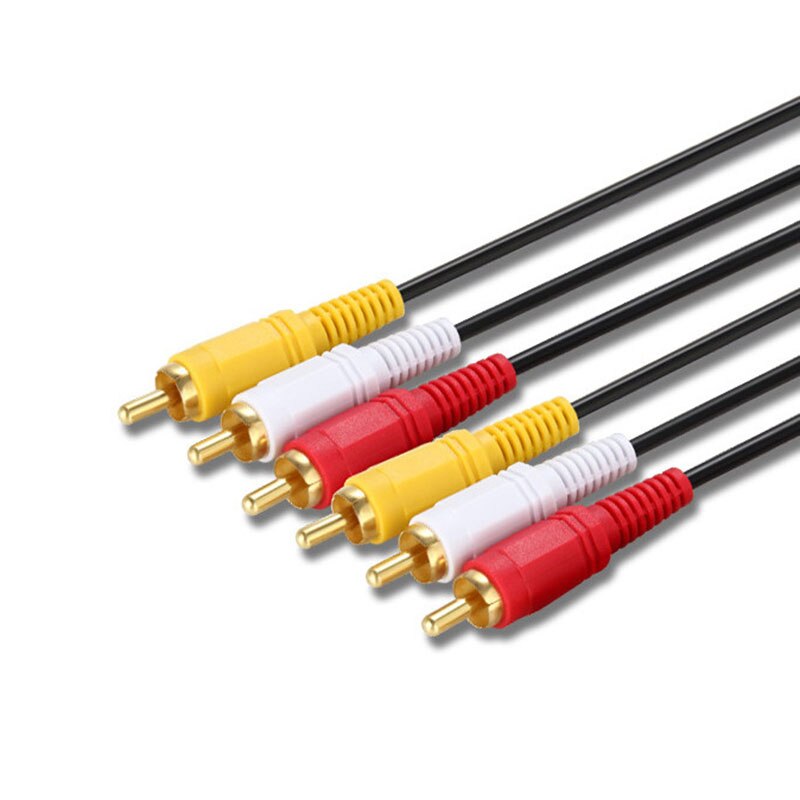 3RCA to 3RCA 3X RCA Audio Video AUX Cable AV Line 3 RCA Male to Male for Laptop DVD TV Amplifier 1.5/3/5/10m - ebowsos