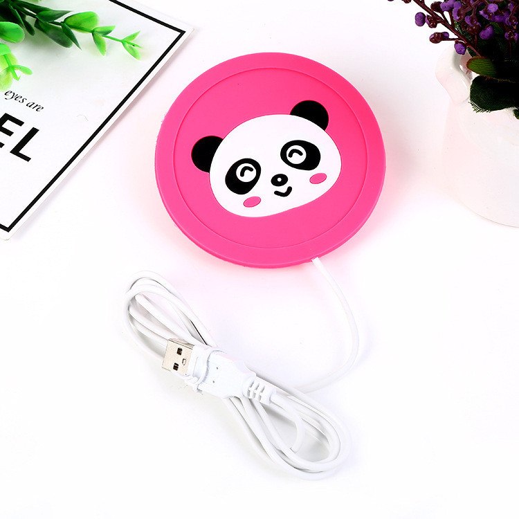 Cute Cartoon 5V USB Warmer Silicone Heat Heater for Milk Tea Coffee Mug Hot Drinks Beverage Cup Mat Kitchen Tools Heater New - ebowsos