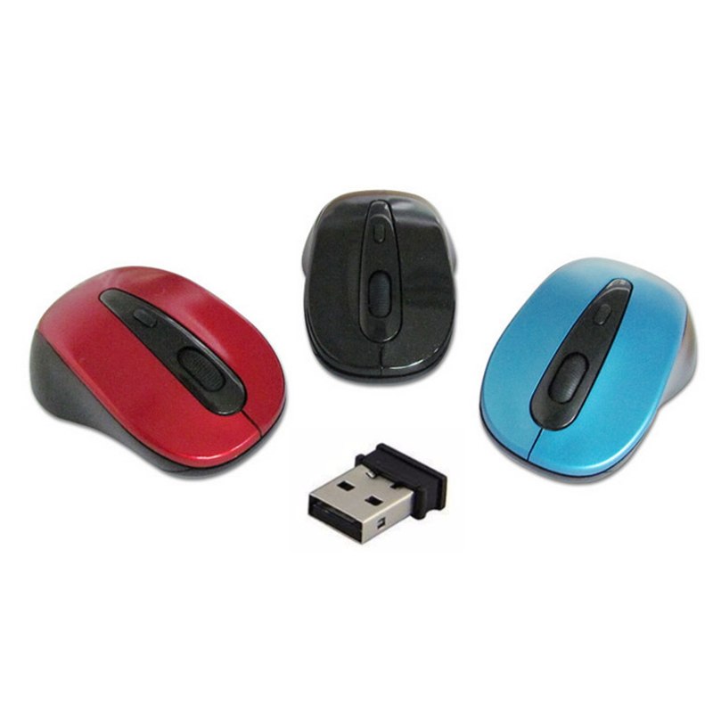 2.4GHz 1200DPI Wireless Mouse 3 Keys USB Optical Scroll Cordless Mouse for Tablet Laptop Computer Finest - ebowsos