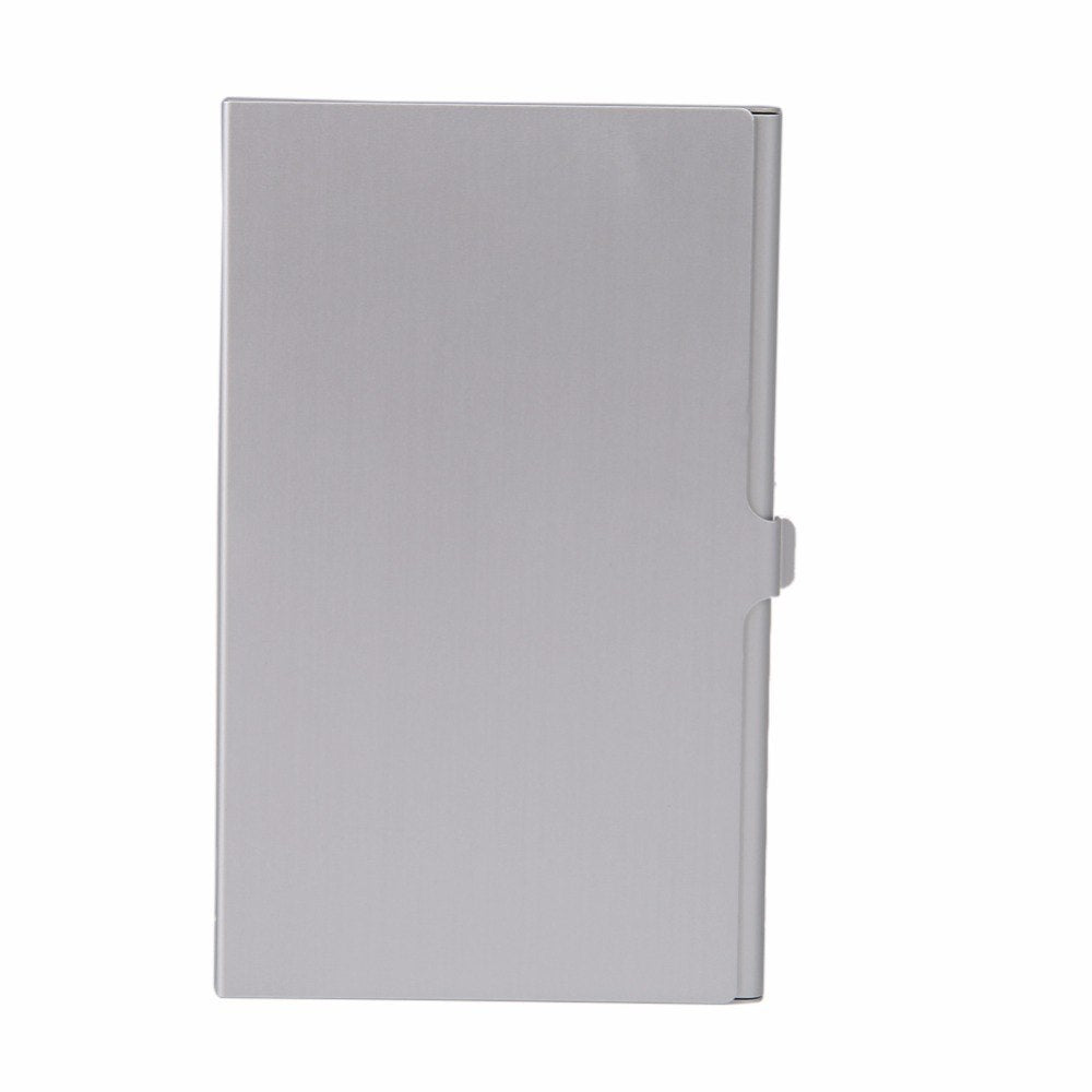 Portable Aluminum Memory card storage case 2 SD+ 2TF Micro SD Cards Pin Storage Box Durable Practical  Case Holder Silver - ebowsos