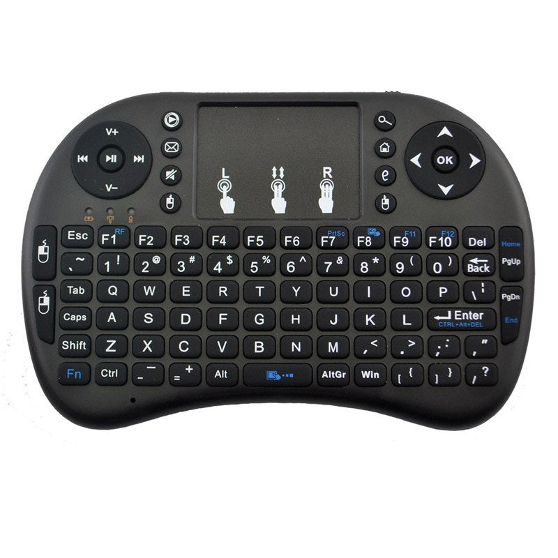 English 2.4GHz Wireless i8 Keyboard Touchpad Fly Air Mouse For Android TV PS3 - ebowsos