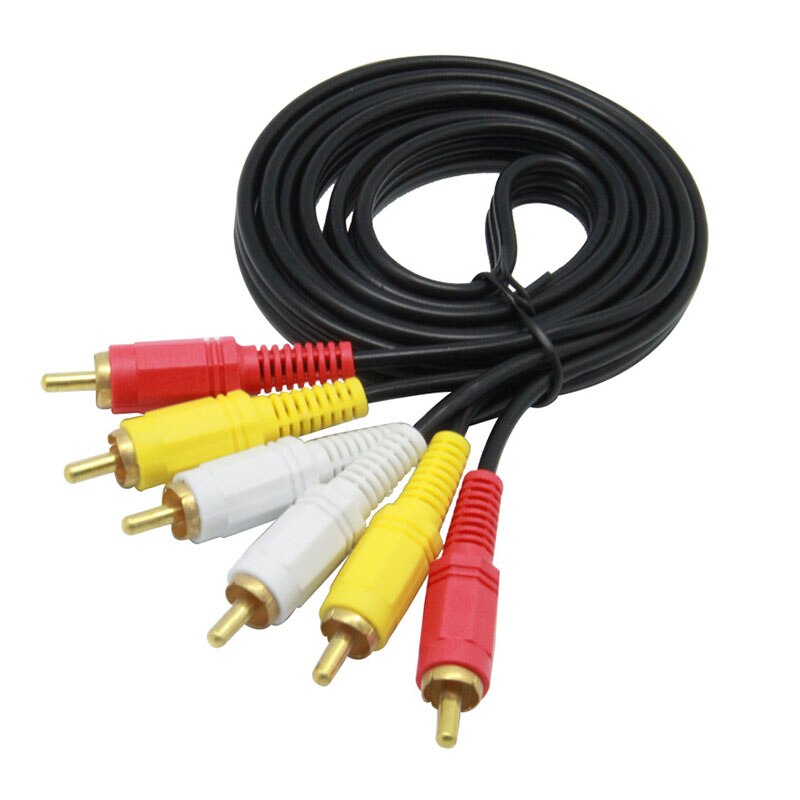 3RCA to 3RCA 3X RCA Audio Video AUX Cable AV Line 3 RCA Male to Male for Laptop DVD TV Amplifier 1.5/3/5/10m - ebowsos