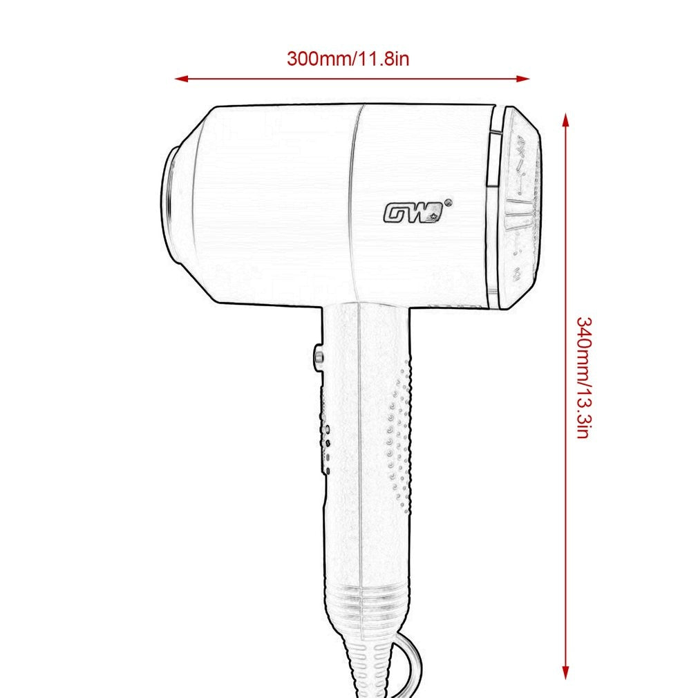 Hair Dryer Air Blower GW-9800 3000W Professional Moisturizing Large Power Repairing Constant Temperatur 2018 New - ebowsos