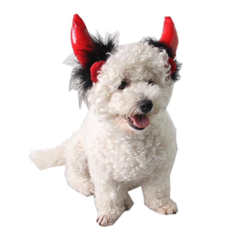 Halloween Vampire Hat Pet Hats Funny Devil Horn Hair Accessories Caps For Pet Cat Dog Party Cosplay Decor-ebowsos