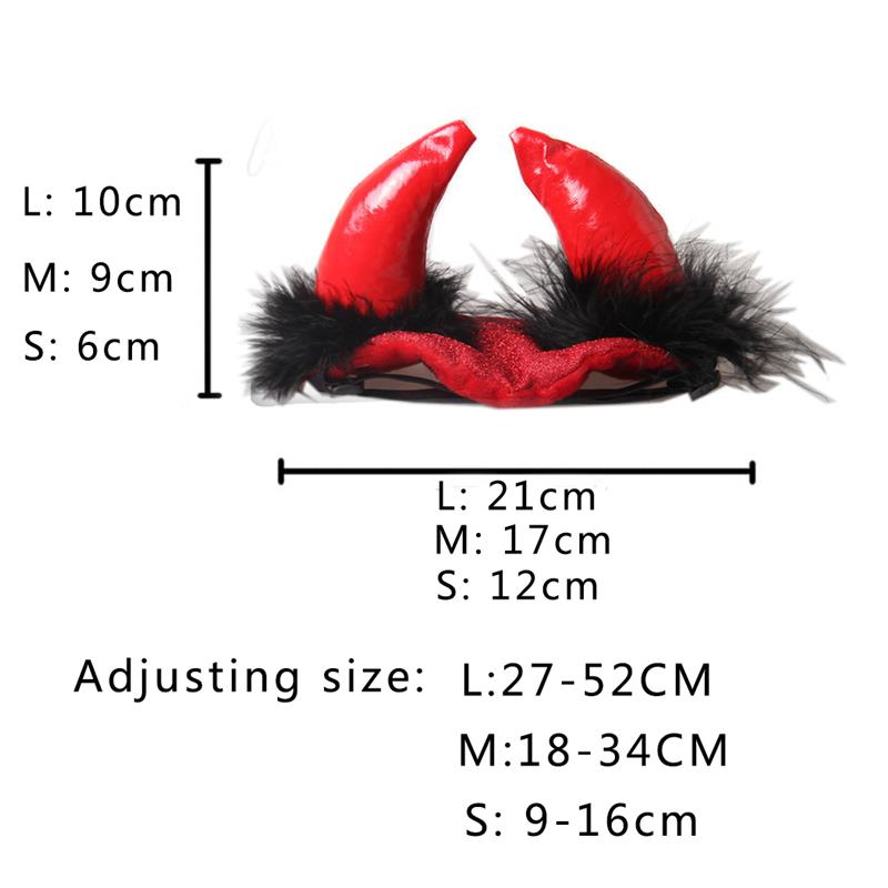 Halloween Vampire Hat Pet Hats Funny Devil Horn Hair Accessories Caps For Pet Cat Dog Party Cosplay Decor-ebowsos