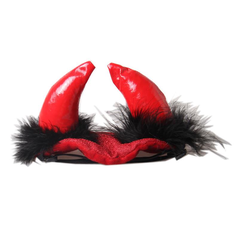 Halloween Vampire Hat Pet Hats Funny Devil Horn Hair Accessories Caps For Pet Cat Dog Party Cosplay Decor-ebowsos