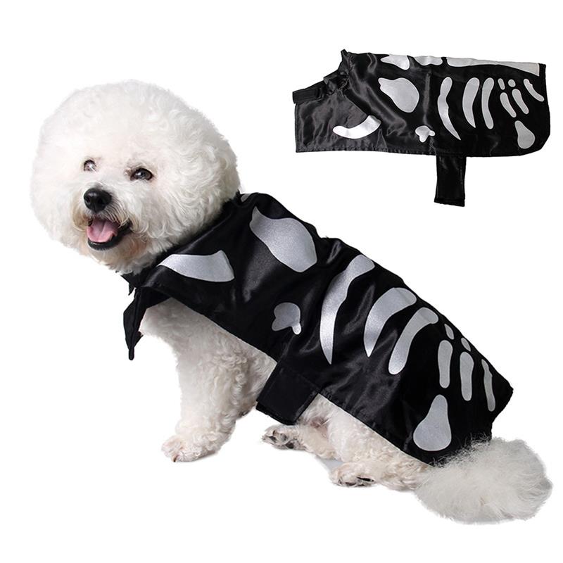 Halloween skeleton Printed for Dog Little Puppy Butt Breathable Net Surface Cotton Clothes-ebowsos