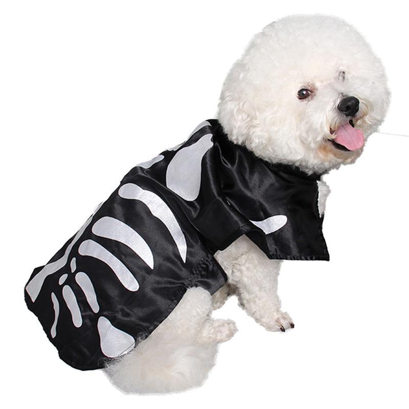 Halloween skeleton Printed for Dog Little Puppy Butt Breathable Net Surface Cotton Clothes-ebowsos