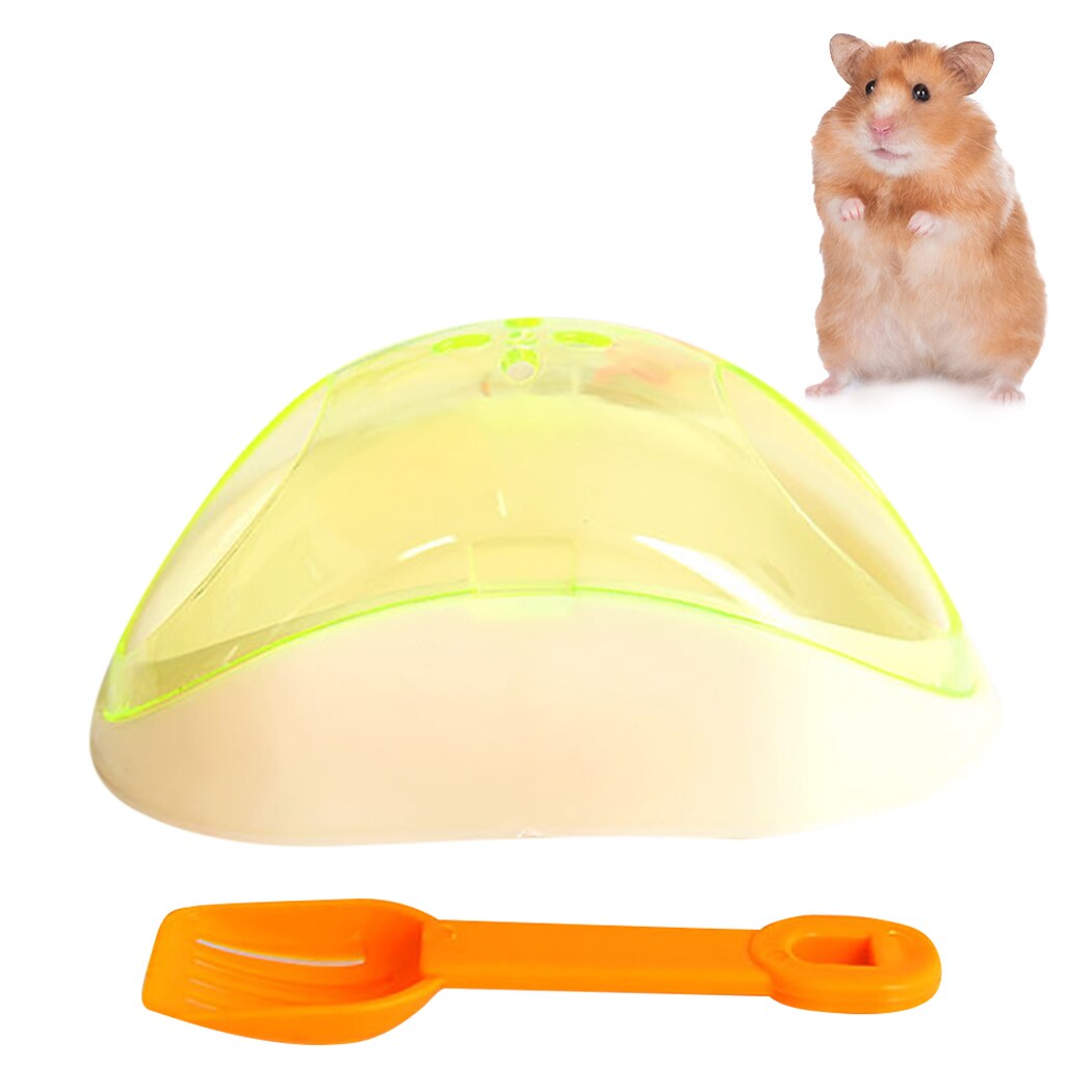 Hamster Bathroom Creative Bath Sand Room With Sand Shovel For Small Animals Pet Hamster Supplies Cleaning Tools Dropshipping-ebowsos