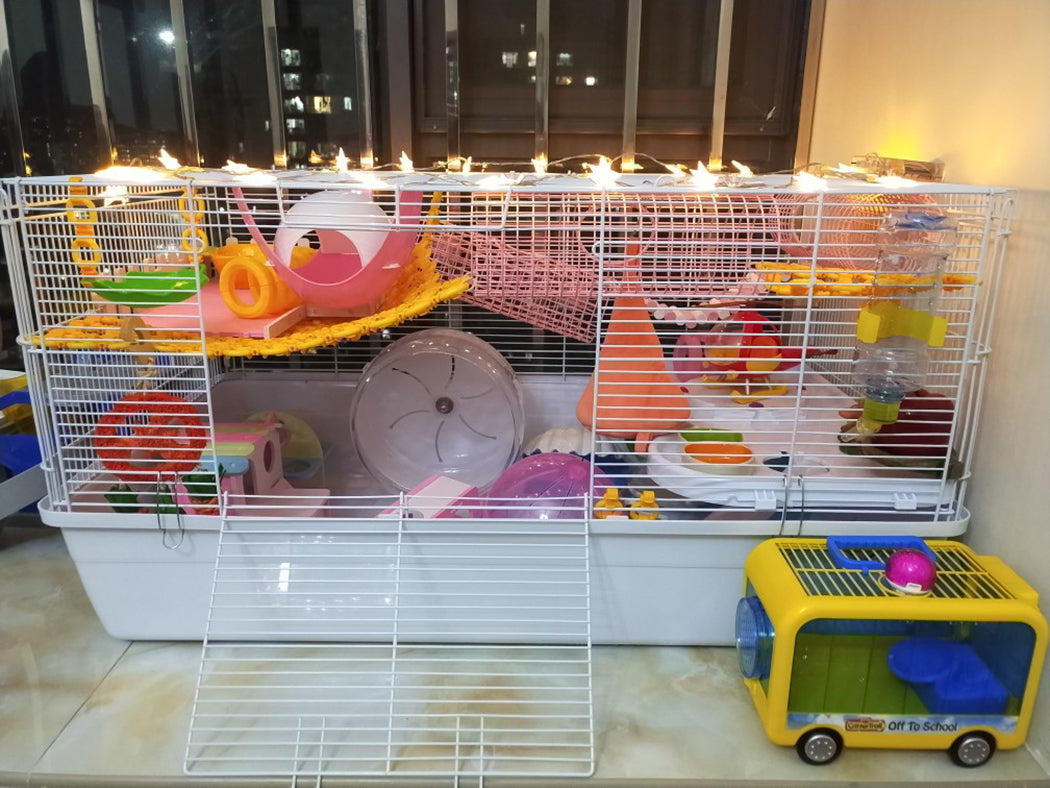 Hamster Hanging House Cage Sleeping Nest Pet Bed Rat Hamster Toys Cage Swing Pet Cute Carrot Design Small Animals-ebowsos