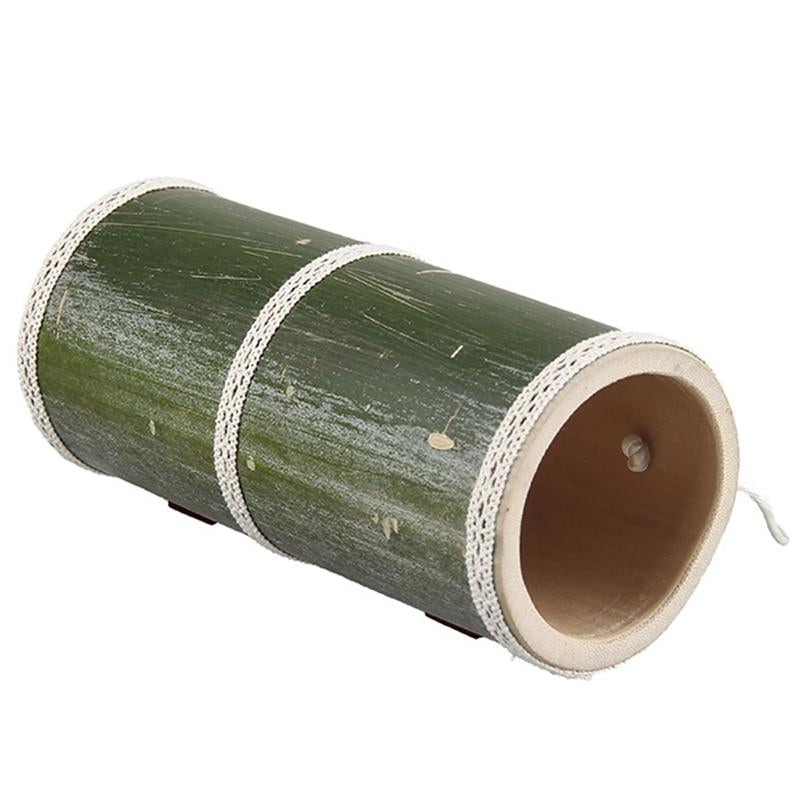 Hamster Toy Natural Bamboo Hamster House Tunnel Tube Toy For Mouse Hamster Small Pet Nest Hideout Bed House-ebowsos