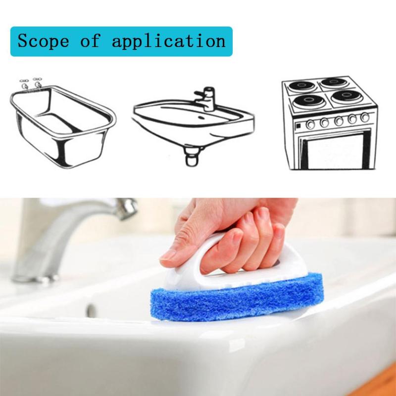 Handy Sponge Oval Cleaning Brush Multi-Functional Household Cleaning Tools - ebowsos