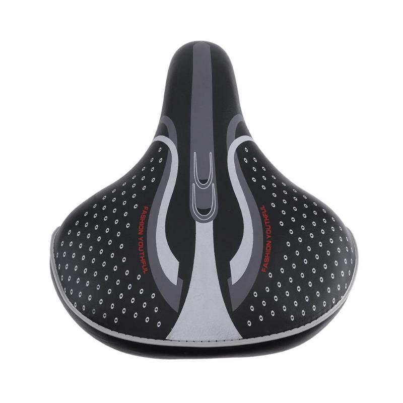 High Elasticity Leather Bike Saddle Thicken Wide Soft Saddles Cycling Mountain Road Bike Seat Accessories Skidproof Bicycle Seat-ebowsos