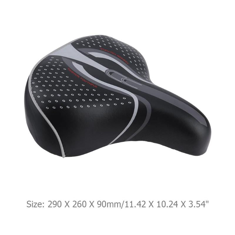 High Elasticity Leather Bike Saddle Thicken Wide Soft Saddles Cycling Mountain Road Bike Seat Accessories Skidproof Bicycle Seat-ebowsos