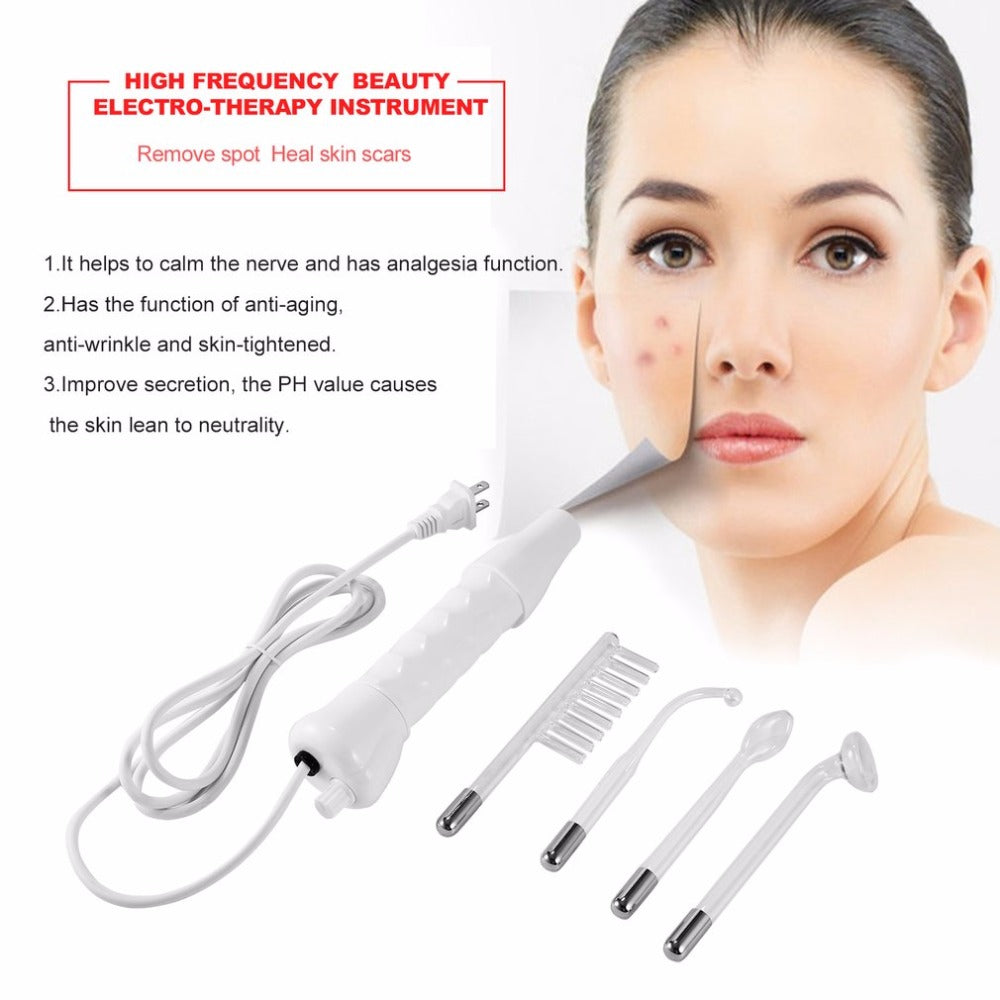 High Frequency Remove Spot Cleaner Facial Skin Care Tool Spa Salon Electric Beauty Electro-therapy Instrument Therapy Device US - ebowsos