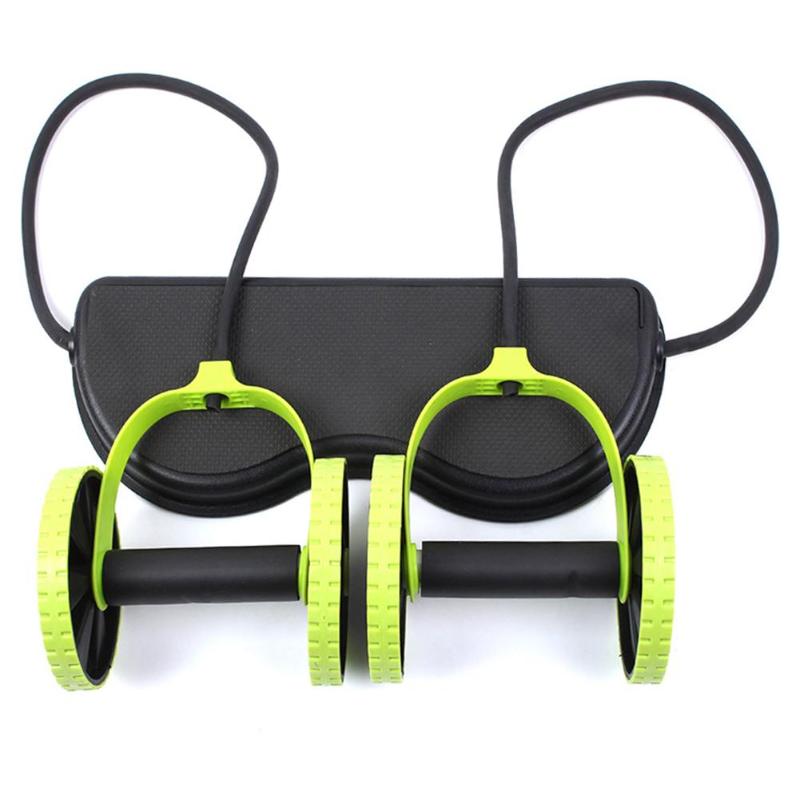 High Quality Ab Roller Wheel Abdominal Trainer Wheel Abdominal Resistance Pull Rope Tool Fitness-ebowsos