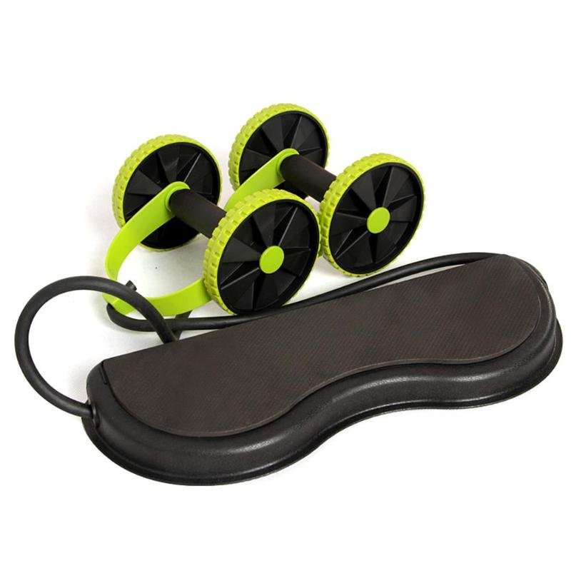 High Quality Ab Roller Wheel Abdominal Trainer Wheel Abdominal Resistance Pull Rope Tool Fitness-ebowsos